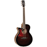 Tanglewood TW4WBLH Winterleaf Left Handed Super Folk C/E Whiskey Burst