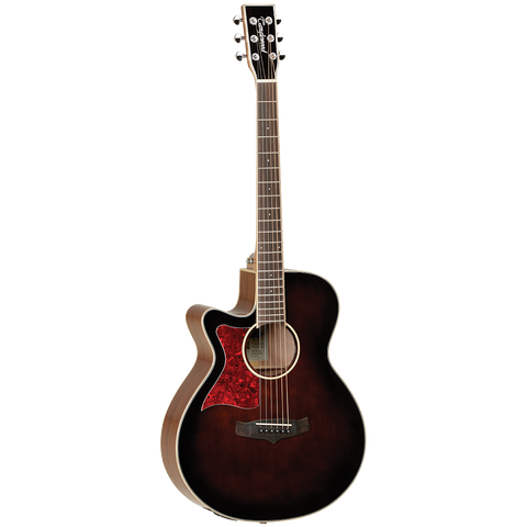 Tanglewood TW4WBLH Winterleaf Left Handed Super Folk C/E Whiskey Burst