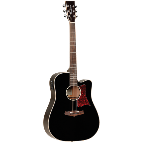 Tanglewood TW5BK Winterleaf Dreadnought C/E Black Gloss